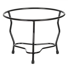 Suport Ghiveci Metalic, Negru, Diametru 23cm, &Icirc;nălțime 18cm