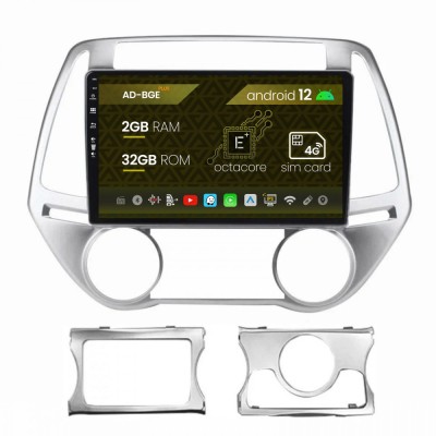 Navigatie Hyundai I20 (2012-2014), Android 12, E-Octacore 2GB RAM + 32GB ROM, 9 Inch - AD-BGE9002+AD-BGRKIT218 foto