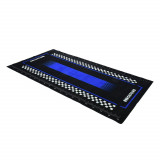 Covor Podea Moto Oxford Workshop Mat Pitlane Yama Blue, 200 x 100cm