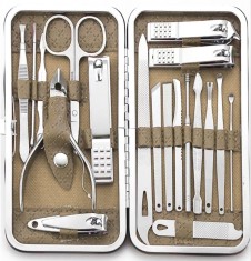 Set de manichiură, foarfecă, foarfece, set de manichiură 42068-CREAM foto