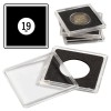 Capsule pentru monede QUADRUM, 19mm, cutie 10buc.
