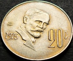 Moneda exotica 10 CENTAVOS - MEXIC, anul 1975 * cod 4985 A = A.UNC