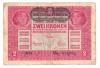 AUSTRIA 2 ZWEI KRONEN COROANE 1917 SERIE NEAGRA