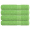 Gossi prosoape 4 buc verde mere 100x200 cm 360 g/m2 100% bumbac
