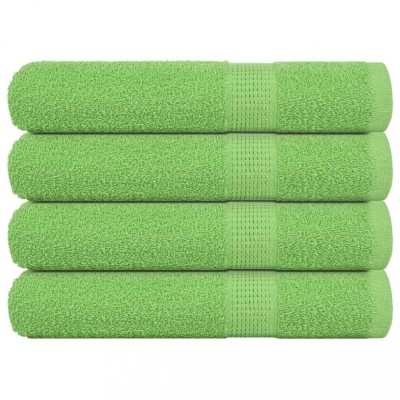 vidaXL Prosoape saună 4 buc Verde măr 80x200 cm 360 g/m&amp;sup2; 100% bumbac foto