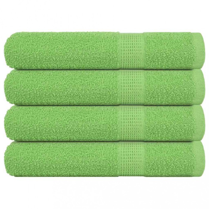 vidaXL Prosoape saună 4 buc Verde măr 80x200 cm 360 g/m&sup2; 100% bumbac