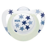 Suzeta Nuk Star Night Silicon 18-36 luni M3 Albastru