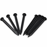 Pin fixare separator gazon Oem, 20 cm lungime, 40 mm latime, plastic, negru