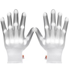 Manusi LED pentru adulti, Linomag&reg;, 3 moduri de iluminare, Efect radiografie, Alb