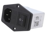 Conector Alimentare AC Soclu Tată 10A 250VAC C14 340uH