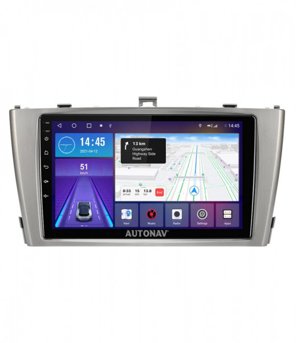 Navigatie Toyota Avensis 2008-2015 AUTONAV Android GPS Dedicata, Model Classic, Memorie 32GB Stocare, 2GB DDR3 RAM, Display 9&quot; Full-Touch, WiFi, 2 x U