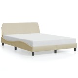 Cumpara ieftin Cadru de pat, Dover, crem, 140x200 cm, textil