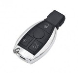 Set 2 bucati - Cheie auto completa compatibila cu Mercedes Benz A, B, C, E, Keyless Go Class, Sprinter, Viano, Vito, 3 Butoane, BE, BGA, NEC, 433 MHz