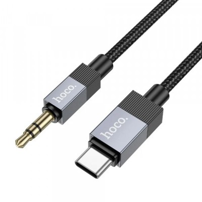 Cablu Audio USB-C - 3.5mm HOCO UPA32B, 1m, Negru foto