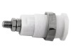 Conector Banană Alb 4mm 36A 1kV Nichelat