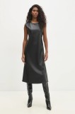 Answear Lab rochie culoarea negru, midi, dreaptă
