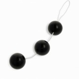 Bile anale ADDICTED TOYS Chinese Balls, din material premium ABS, cu inel pentru extracție, lungime 15 cm, diametru 3.8 cm, culoare negru