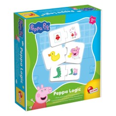 Joc de logica pentru copii 2+ Peppa Pig cu piese puzzle din carton