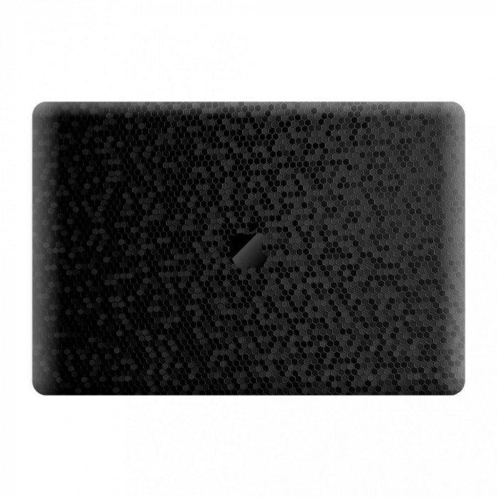 Folie Skin Top Compatibila cu Apple MacBook Air 13.6 M2 2022 - Wrap Skin Texture HoneyComb Black