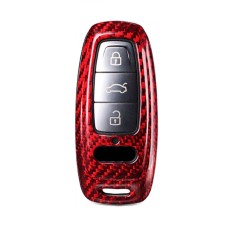 Husa Cheie Audi A8, A6, A7 Vetter Carbon, Glossy Red foto