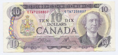 Canada 10 Dolari 1971 - signatures: Crow &amp;amp; Bouey, 7258807, P-88d foto