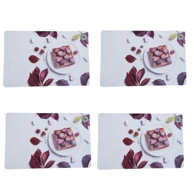 Set suport farfurie pentru servirea mesei, model Pufo Cookie, 4 bucati, 44 x 29 cm foto