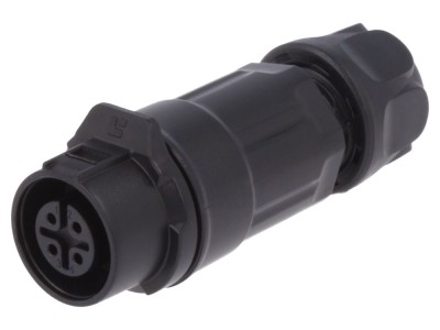 Conector circular mamă 4 pini aurit IP67 foto