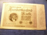 Bancnota 100 000 marci Germania 1923 , cal. Buna