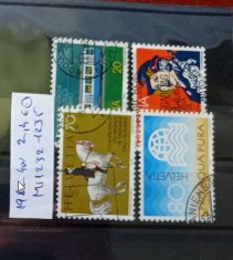 TS21 - Timbre serie CCCP - Elvetia - Helvetia 1982 Mi1232 1235