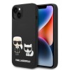 Husa pentru iPhone 15 Plus / iPhone 14 Plus - Karl Lagerfeld Silicone Liquid MagSafe (KLHMP14MSSKCK) - Karl&amp;Choupette