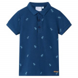 Tricou polo pentru copii, albastru &icirc;nchis, 104, vidaXL