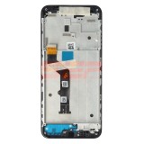 LCD+Touchscreen cu Rama MOTOROLA Moto G9 Play BLACK Original Service Pack