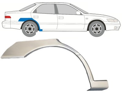 Set reparatie aripa spate TOYOTA CAMRY (SXV20/MCV20), 08.1996-11.2001, partea dreapta, otel galvanizat foto