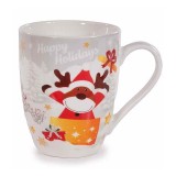 Cana Craciun portelan multicolor II &Oslash; 8 x 10,5 H, 300 ml