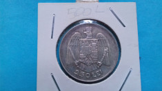Moneda argint 250 lei 1935 Carol II foto