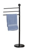 Cumpara ieftin Suport prosoape fier negru 22 x 90 cm
