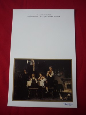 CARTE POSTALA FELICITARE, REPRODUCERI DE ARTA foto