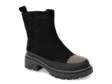 Ghete FLAVIA PASSINI negre, Z37078, din piele intoarsa