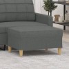 VidaXL Taburet, gri &icirc;nchis, 70x55x41 cm, material textil