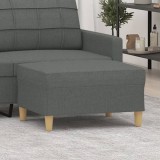 VidaXL Taburet, gri &icirc;nchis, 70x55x41 cm, material textil