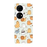 Husa compatibila cu Huawei Nova Y70 model Kawaii animalia kingdom, Silicon, TPU, Viceversa, Transparent, Carcasa