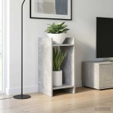 vidaXL Suport pentru plante cu raft 2 pcs Gri Beton 30 x 30 x 60 cm 899601