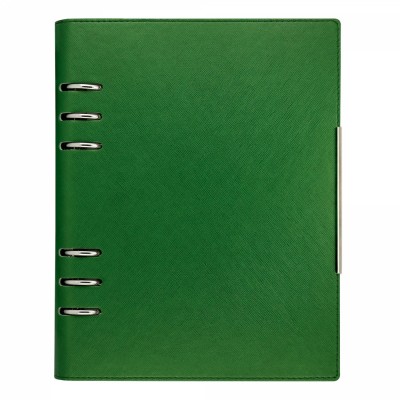 Agenda organizer A5 cu 6 inele verde inchis foto