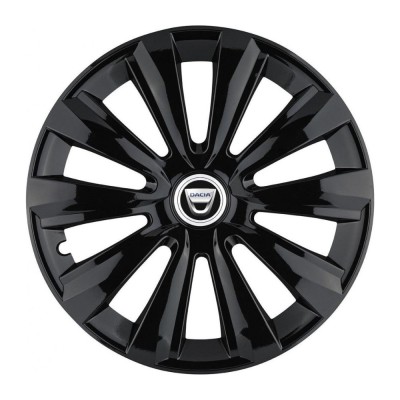 Set 4 Capace Roti, potrivite jantelor de R15, pentru Dacia, model delta negru foto