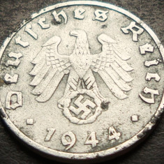 Moneda istorica 1 REICHSPFENNIG - GERMANIA NAZISTA, anul 1944 B * cod 4030