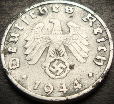 Moneda istorica 1 REICHSPFENNIG - GERMANIA NAZISTA, anul 1944 B * cod 4030 foto
