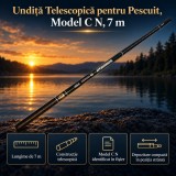 Undiță Telescopică pentru Pescuit, Model C N, 7 m