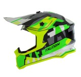 Cumpara ieftin Casca off road MT Falcon Arya A3 galben fluor mat