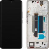 Cumpara ieftin Display cu Touchscreen Xiaomi Redmi Note 13 Pro+, cu Rama, Alb (Moonlight White), Service Pack 560001N16U00