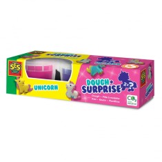 Set modelaj 2 culori Plastilina si 2 Unicorni surpriza